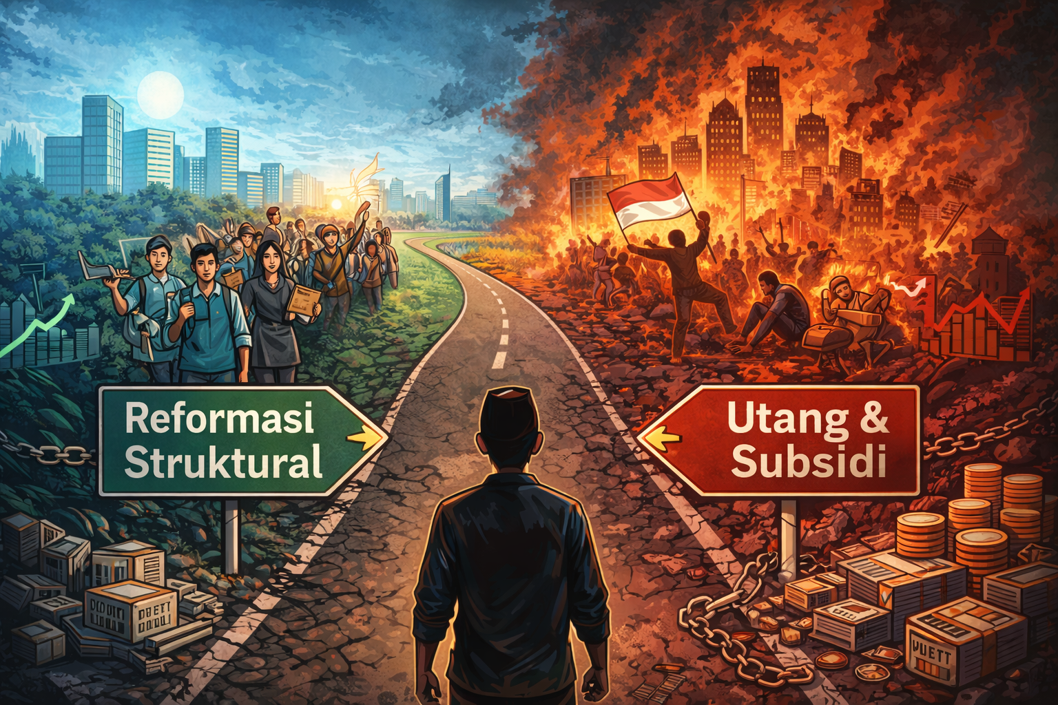 Tantangan Politik Ekonomi Indonesia 2026 dan Skenario Mitigasi